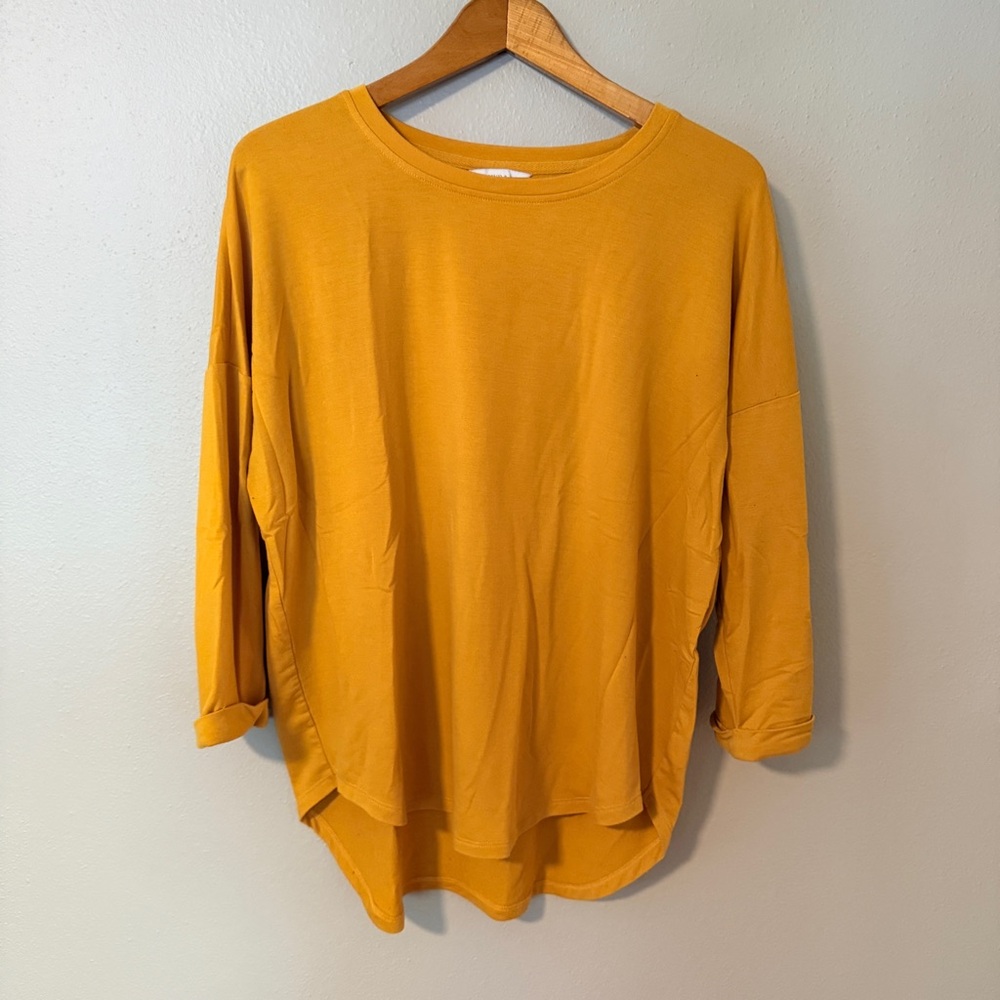 2 for $20! Crown & Ivy Mustard Long Sleeve Top